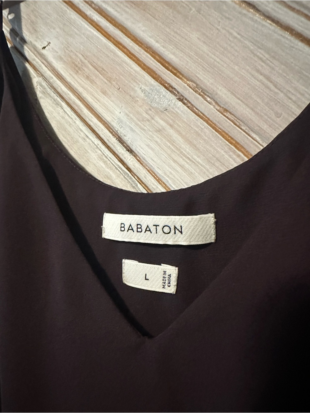 Babaton Dark Maroon Lightweight Spaghetti Adjustable Strap Mesh Tank Top - Picture 4 of 9